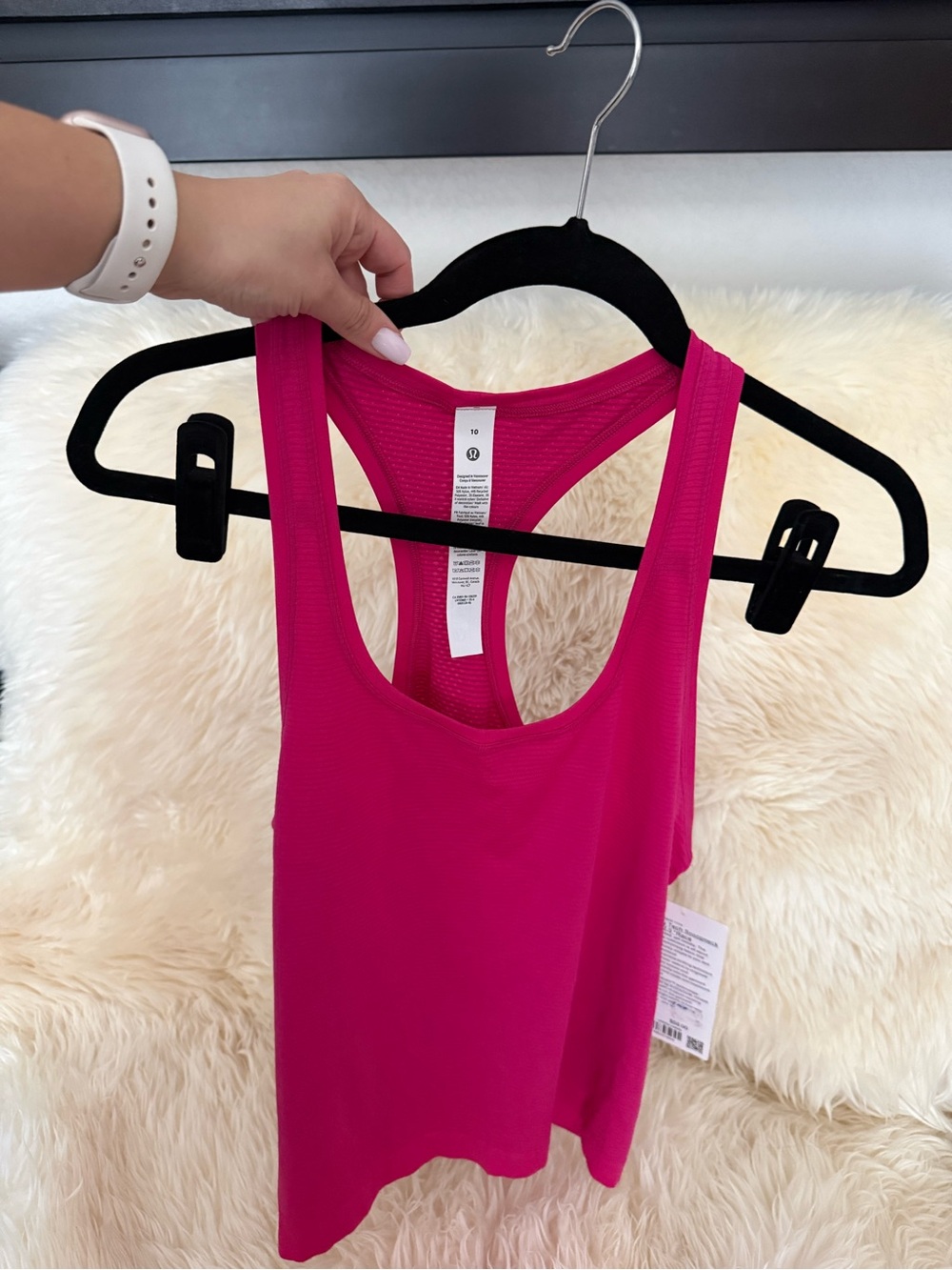 NWT Lululemon Swiftly Tech Scoopneck Tank 2.0 Race Size 10 Pink - Picture 4 of 6
